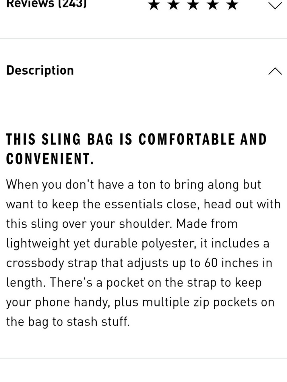 Esse Tial 3 Beige Sling Backpack Bag - Picture 15 of 16